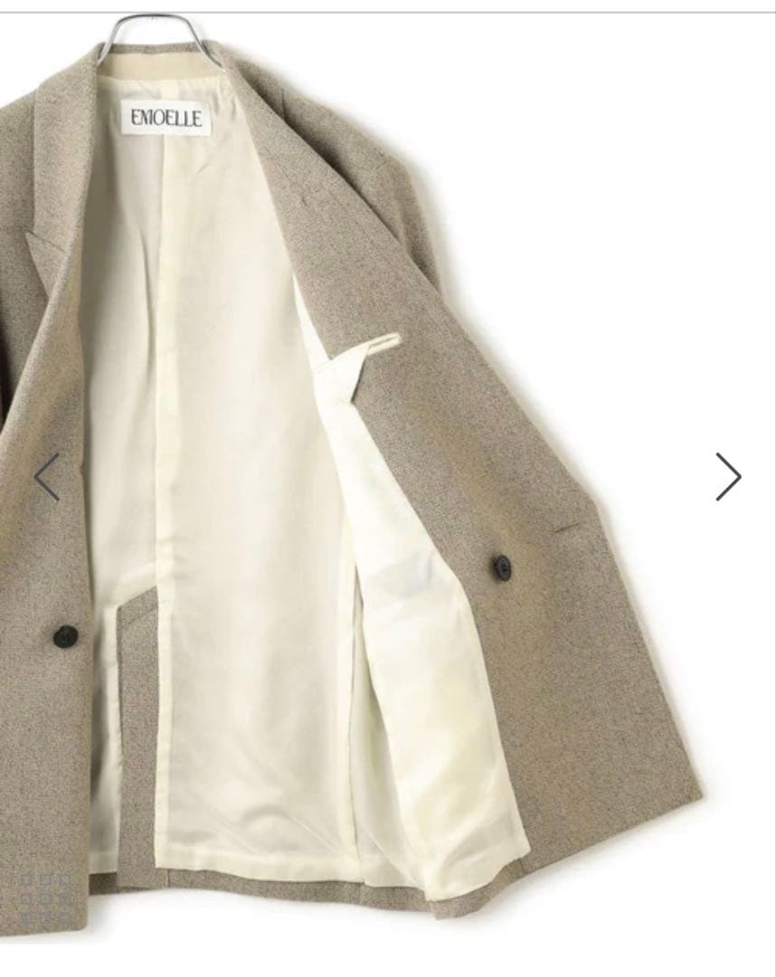【EMOELLE】ウールネップテーラードジャケット