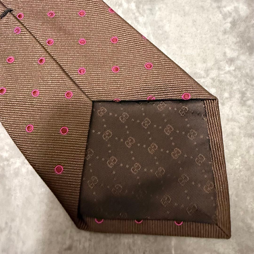 【✨極美品✨】GUCCI グッチ ネクタイ ドット柄 G柄 ハイブランド シルク