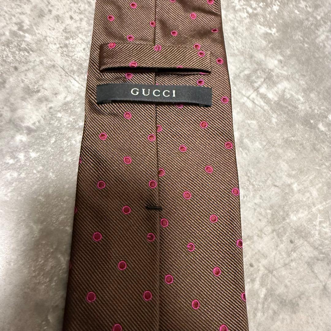 【✨極美品✨】GUCCI グッチ ネクタイ ドット柄 G柄 ハイブランド シルク