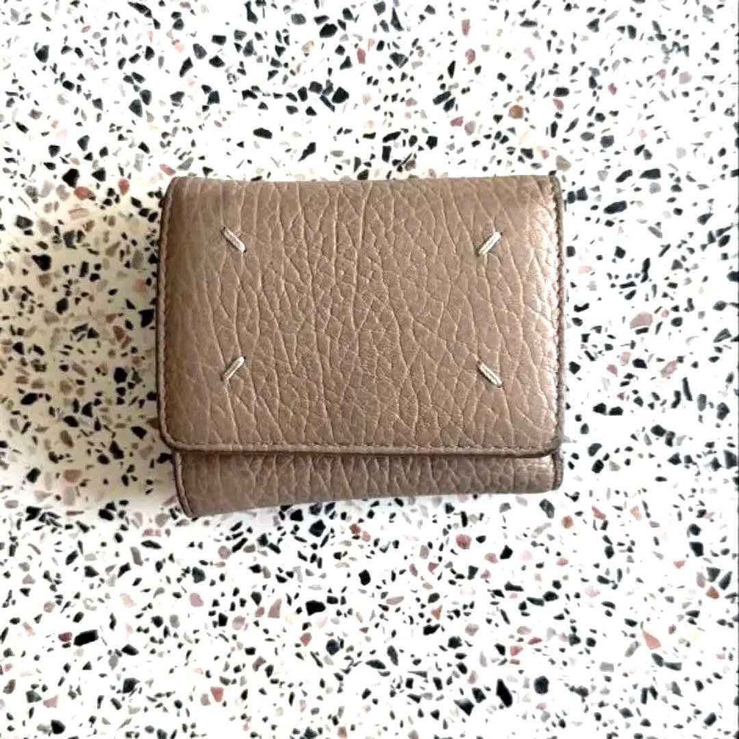 Maison Margiela ベージュ　三つ折り財布
