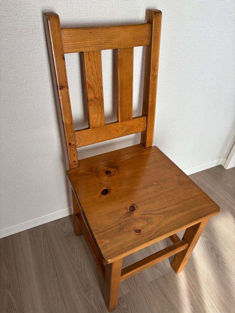 アンファンパイン材ダイニングチェア③