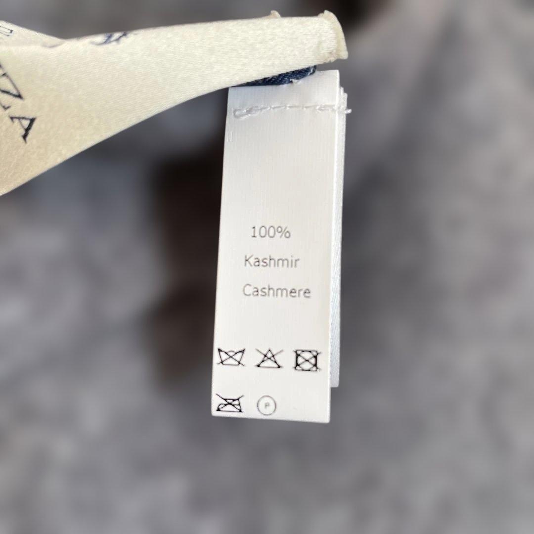 ピアチェンタPIACENZA ビームスFグレー マフラー カシミヤ100%