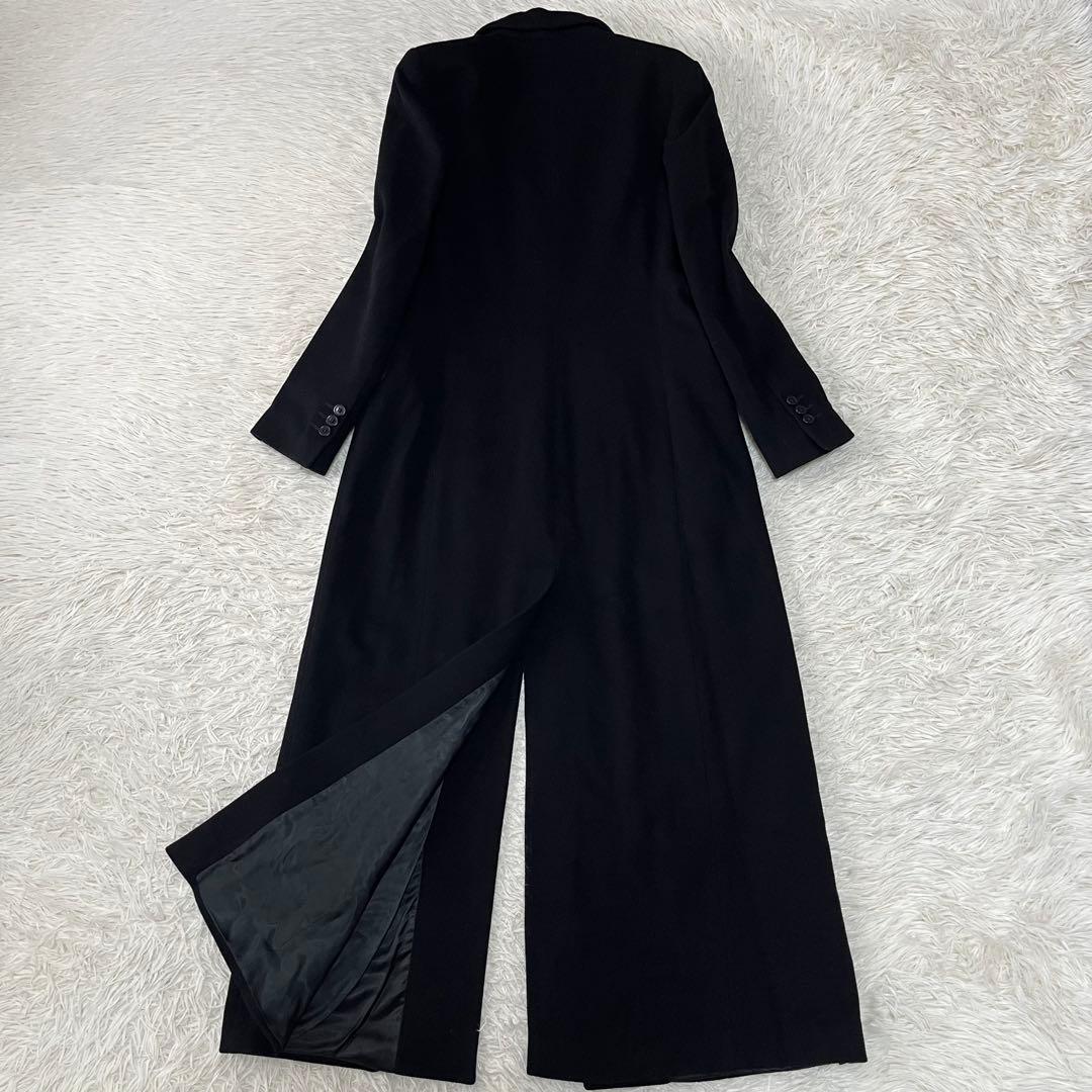 【美品】バーニーズニューヨーク　カシミヤ混　ウール　ロングチェスターコート