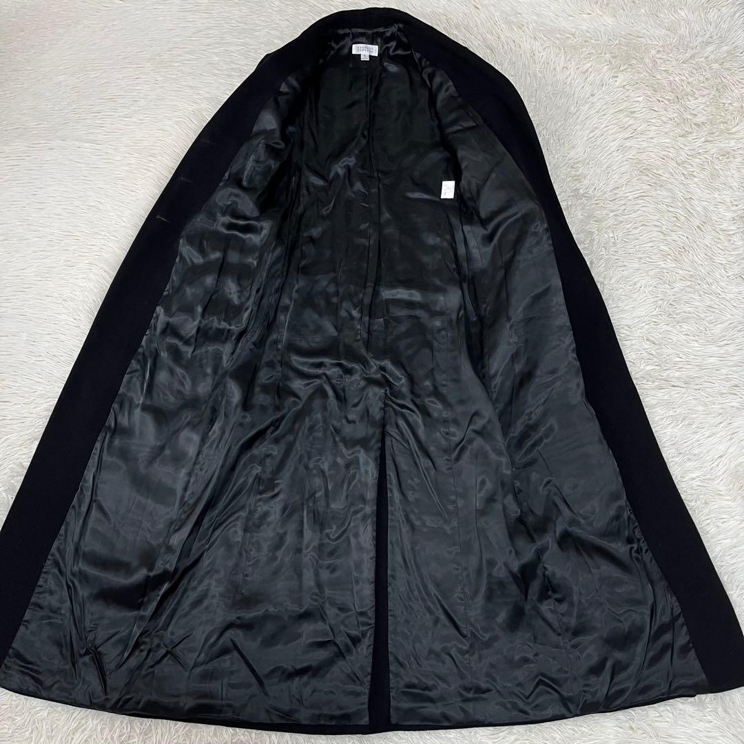 【美品】バーニーズニューヨーク　カシミヤ混　ウール　ロングチェスターコート