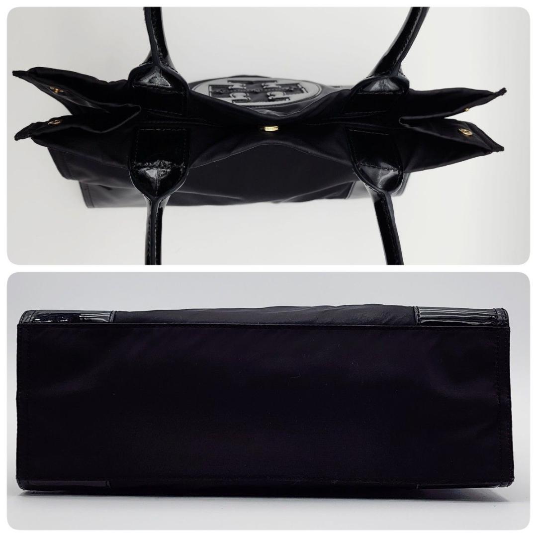 TORY BURCH トリーバーチ トートバッグ ロゴ エナメル ナイロン