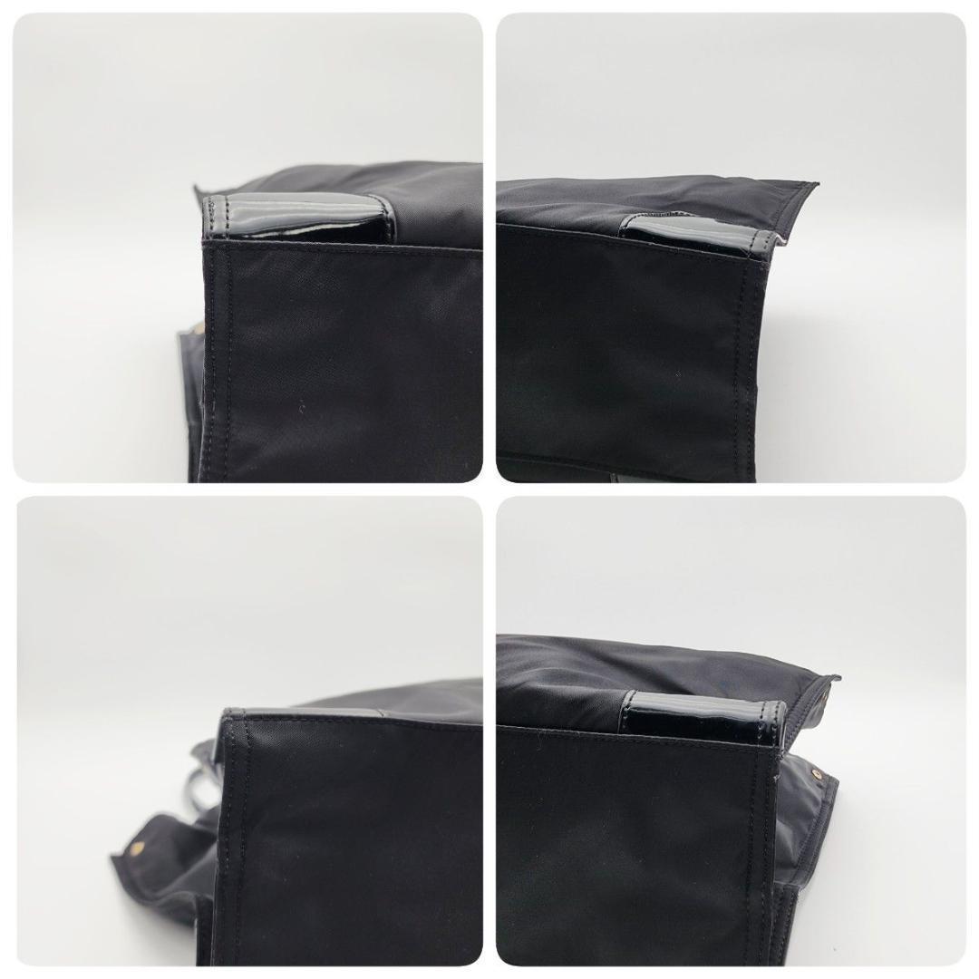 TORY BURCH トリーバーチ トートバッグ ロゴ エナメル ナイロン