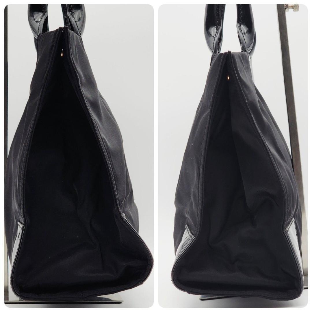 TORY BURCH トリーバーチ トートバッグ ロゴ エナメル ナイロン