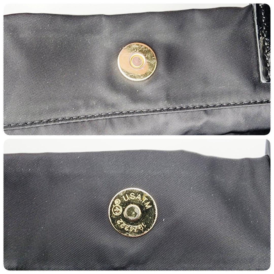 TORY BURCH トリーバーチ トートバッグ ロゴ エナメル ナイロン