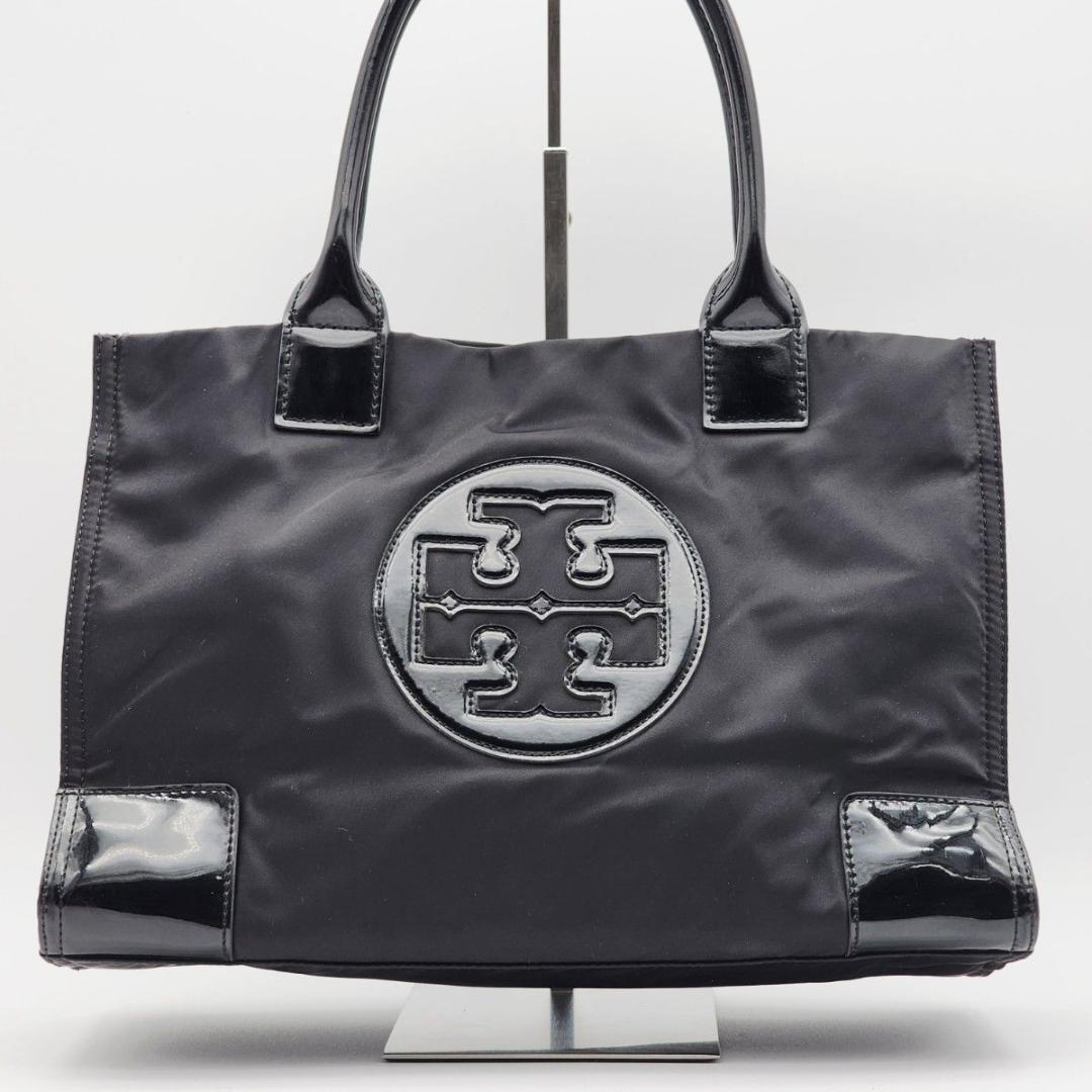 TORY BURCH トリーバーチ トートバッグ ロゴ エナメル ナイロン