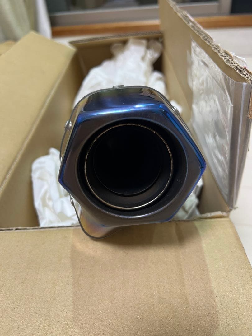 BEET:ビートR-Evo TypeII 汎用 左サイレンサー400クリアチタン