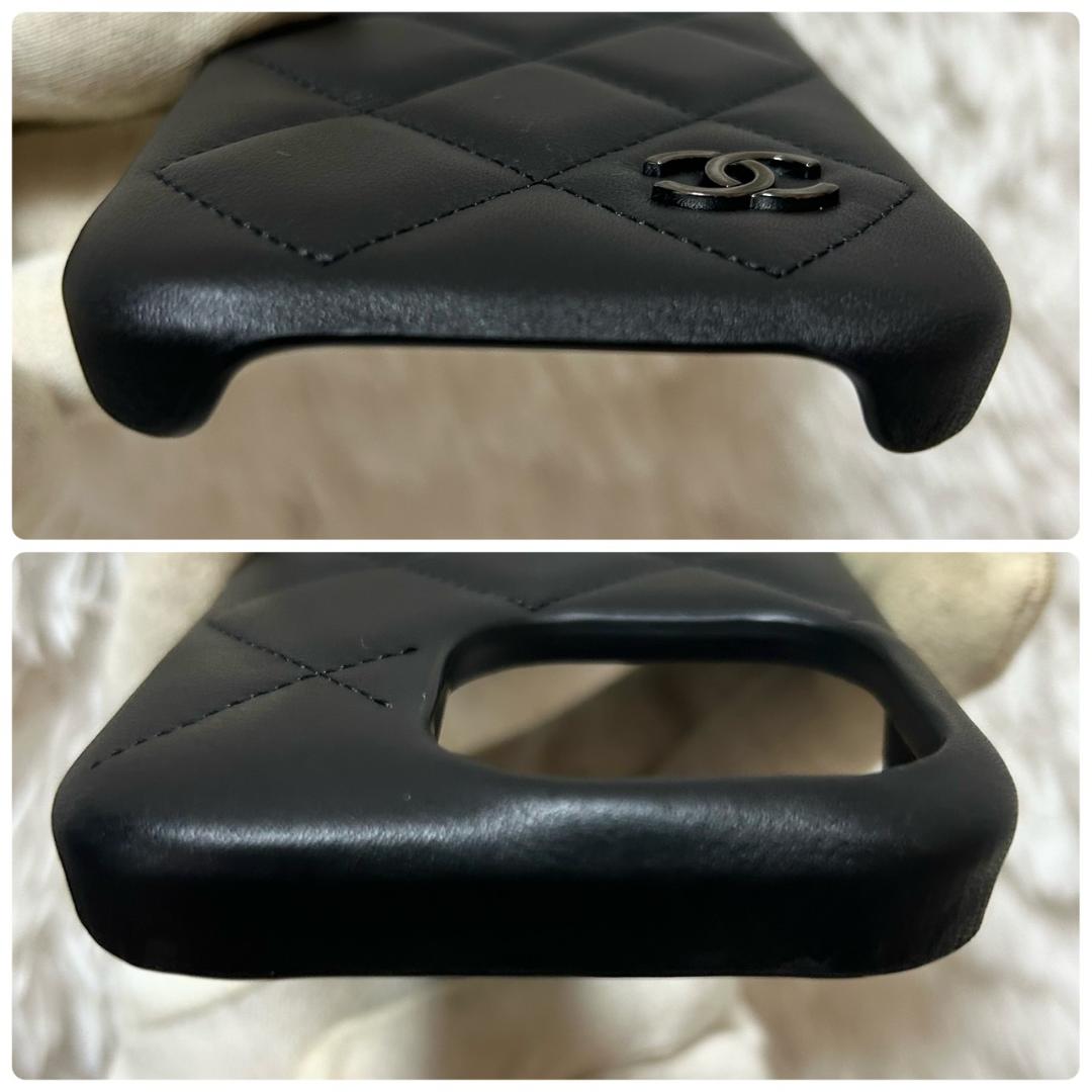 【美品】CHANEL シャネル　iPhone15pro スマホケース　マトラッセ