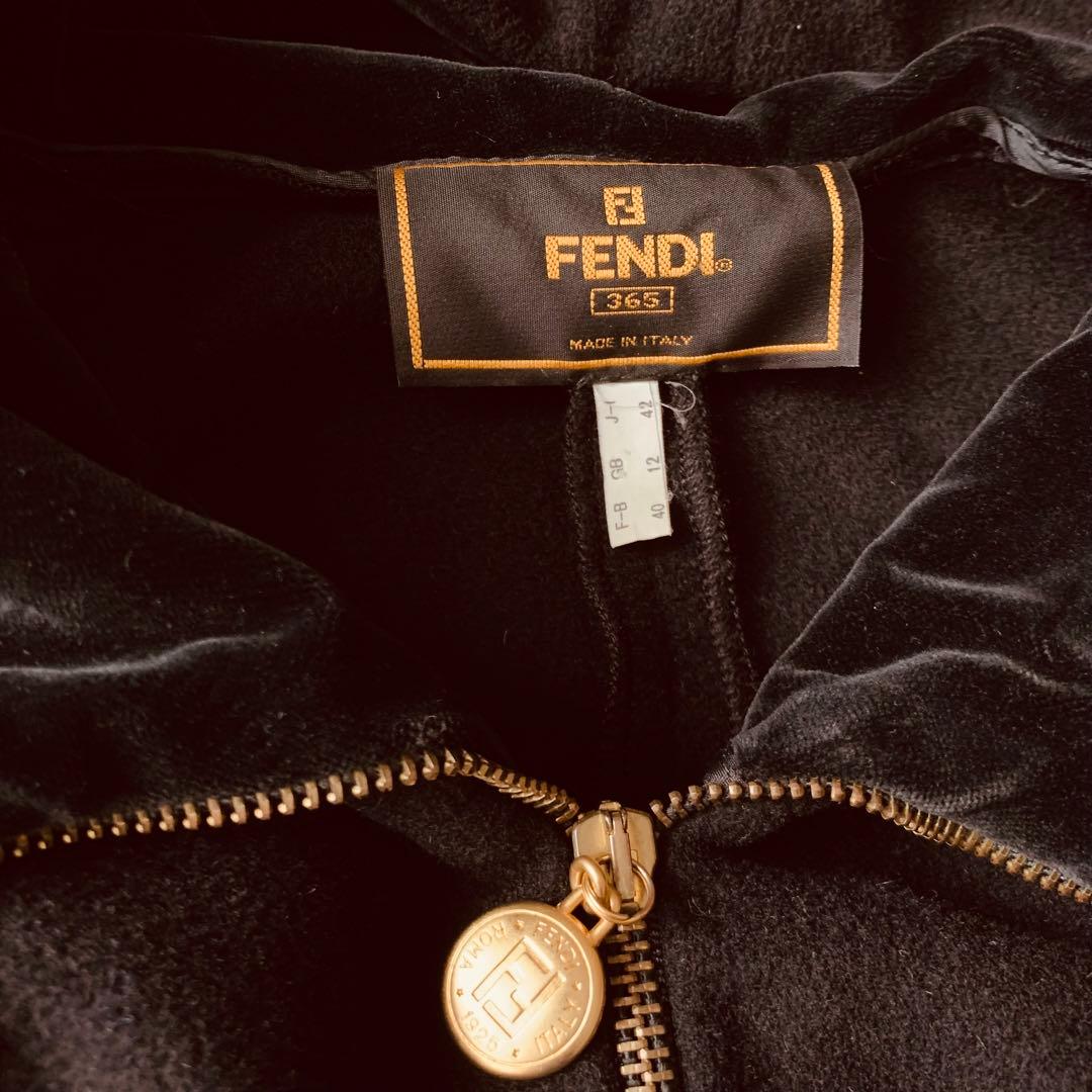【希少レア】FENDI プルオーバー　ビックフード　コート　黒　カシミヤ