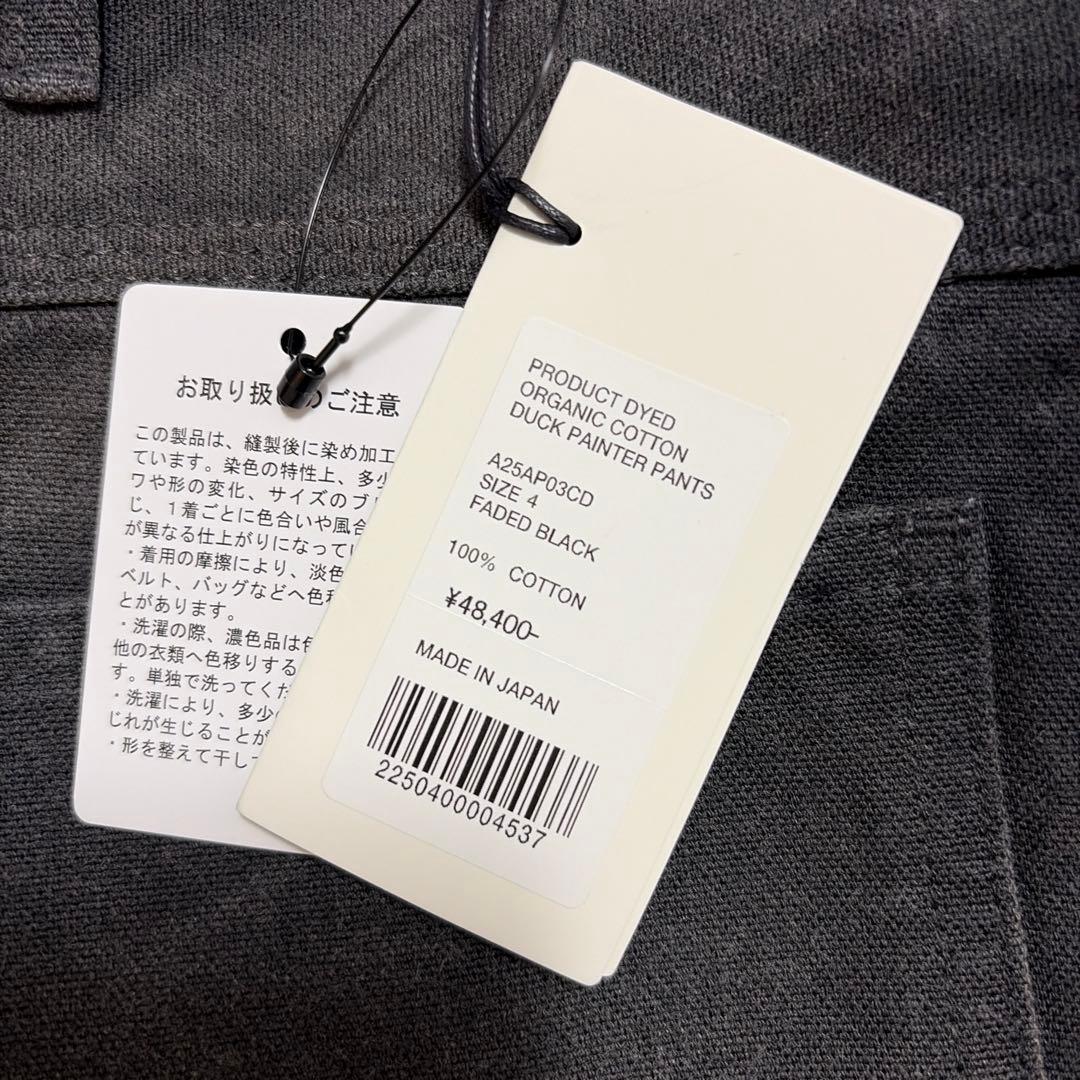 AURALEE 25AW コットンダックペインターパンツ サイズ4 新品未使用