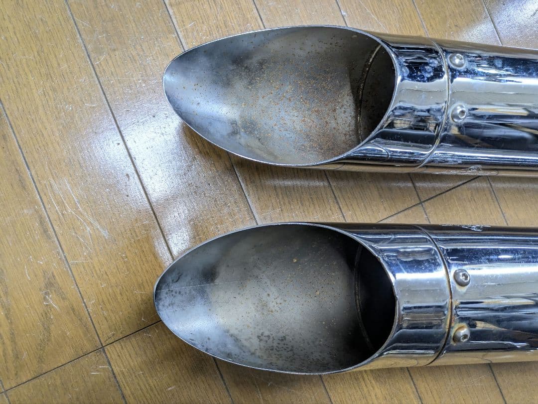 バンス＆ハインズ　ターンダウンスリップオンマフラー　4インチ口径　ツアラー用