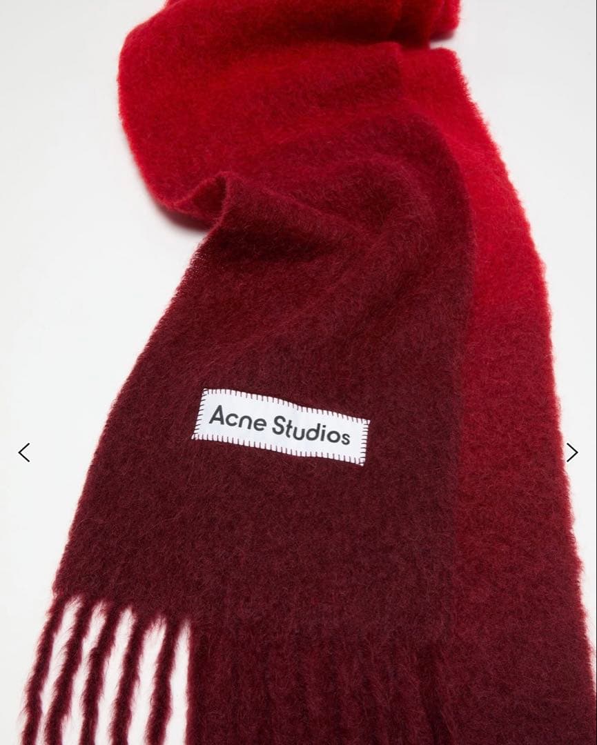 Acne Studios 赤 マフラー ストール