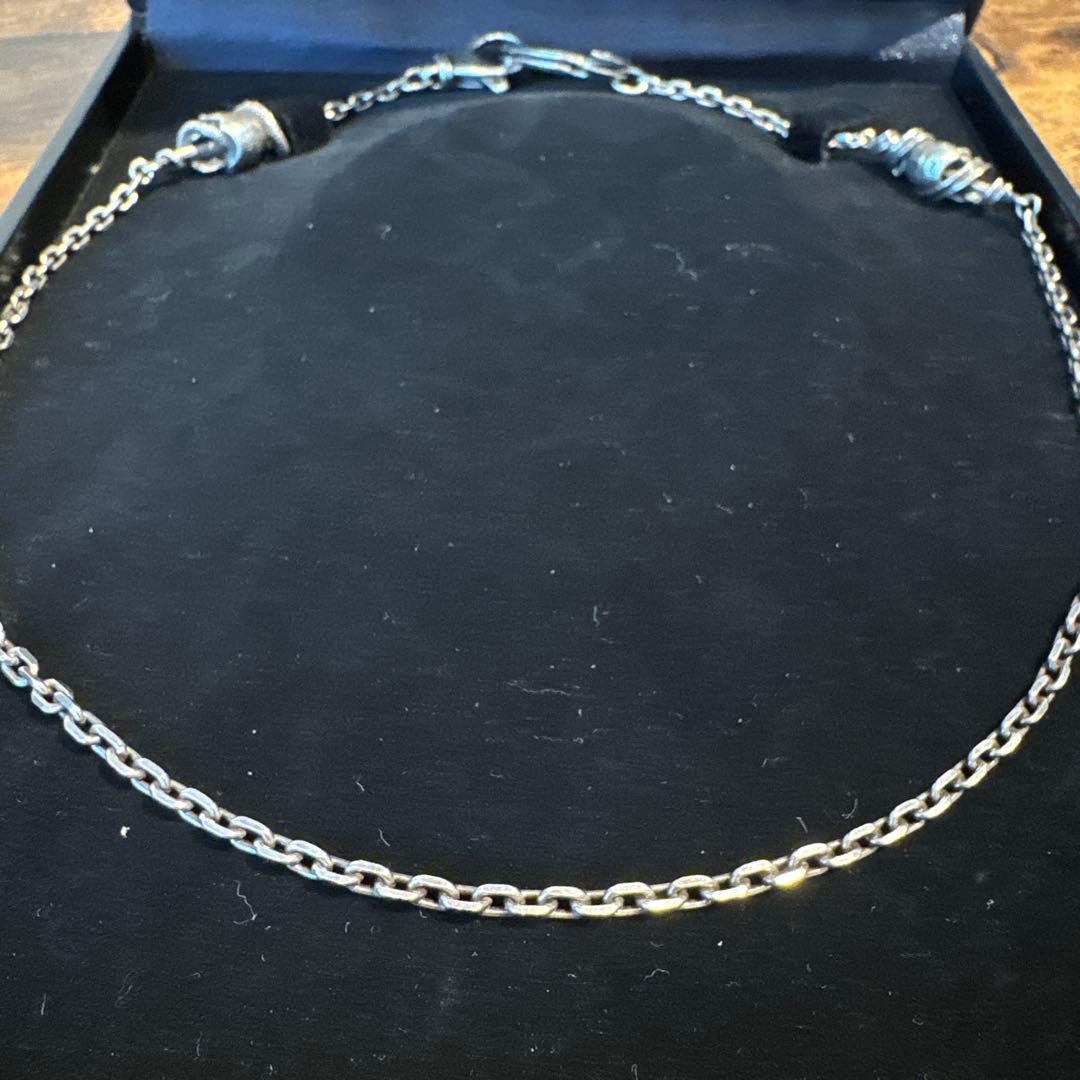 WACKO MARIA SKULL WALLET CHAIN シルバー 925