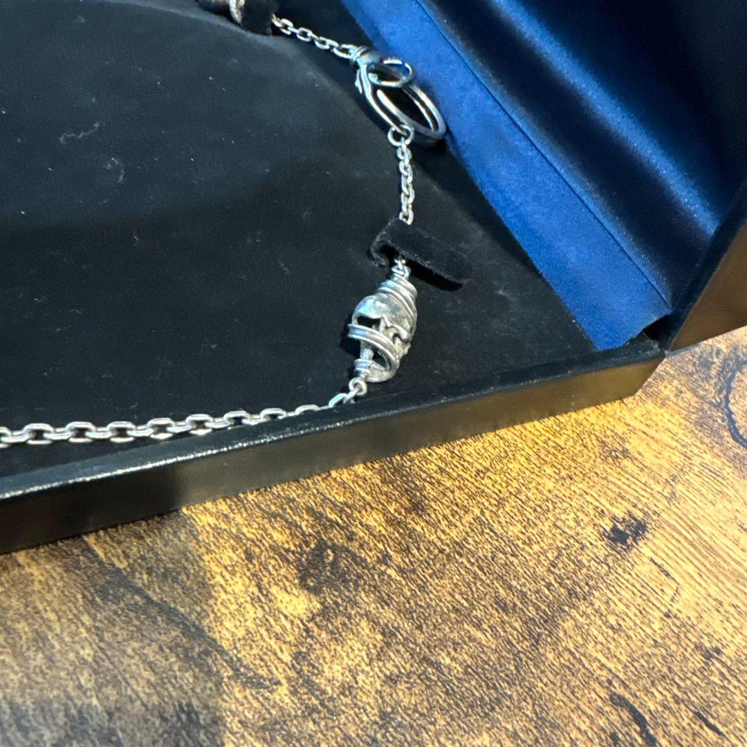 WACKO MARIA SKULL WALLET CHAIN シルバー 925