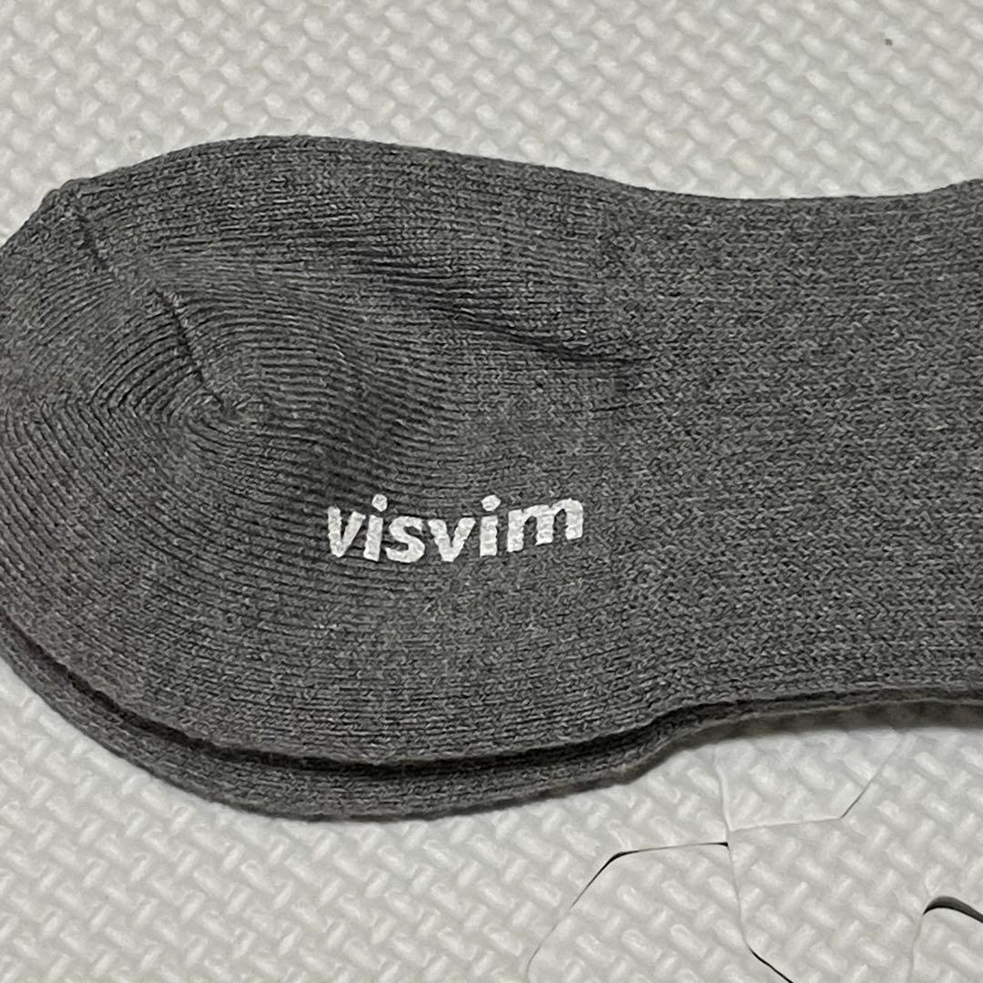 新品 Visvim Achilles Socks Mid Grey M-L 2足