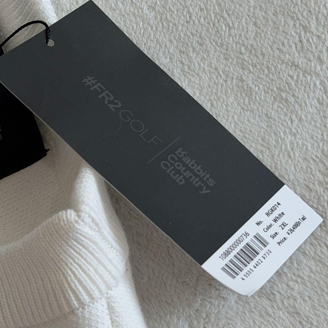 FR2 GOLF　スウェットニット　刺繍　タグ付き　白　大きいサイズ　3Lサイズ