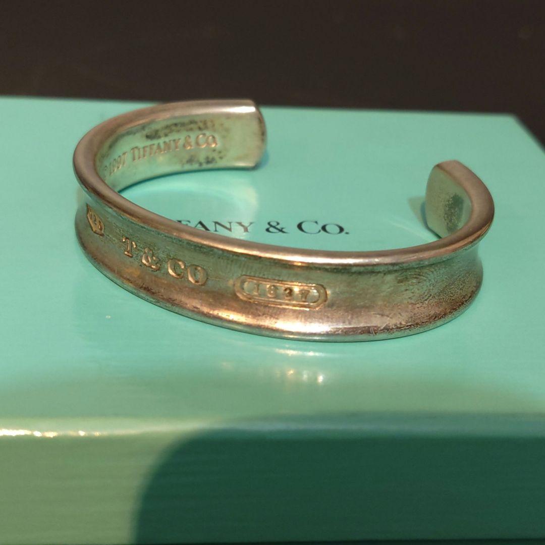 VMPD7-318-2 Tiffany & Co. バングル シルバー 箱付き