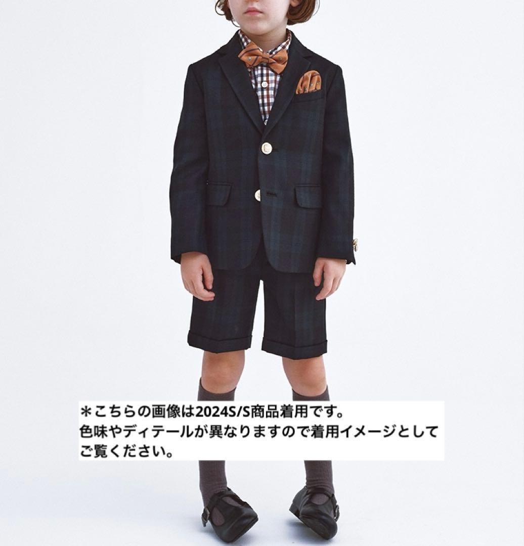 新品　2025 グリーンレーベル　ジャケット　パンツ　ボウタイ　シャツ　120