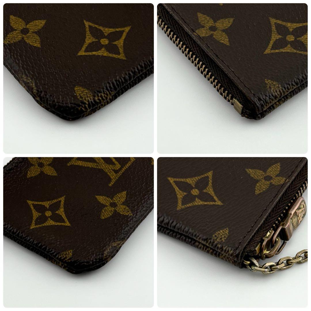 【良品】ルイヴィトン　モノグラム　ポシェット・クレ　ケース　ブラウン