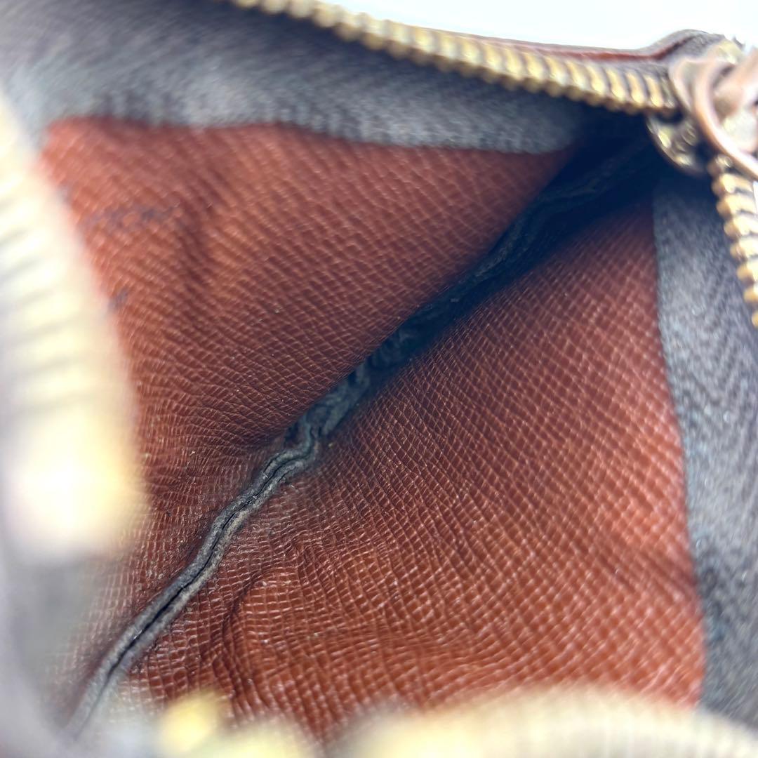 【良品】ルイヴィトン　モノグラム　ポシェット・クレ　ケース　ブラウン