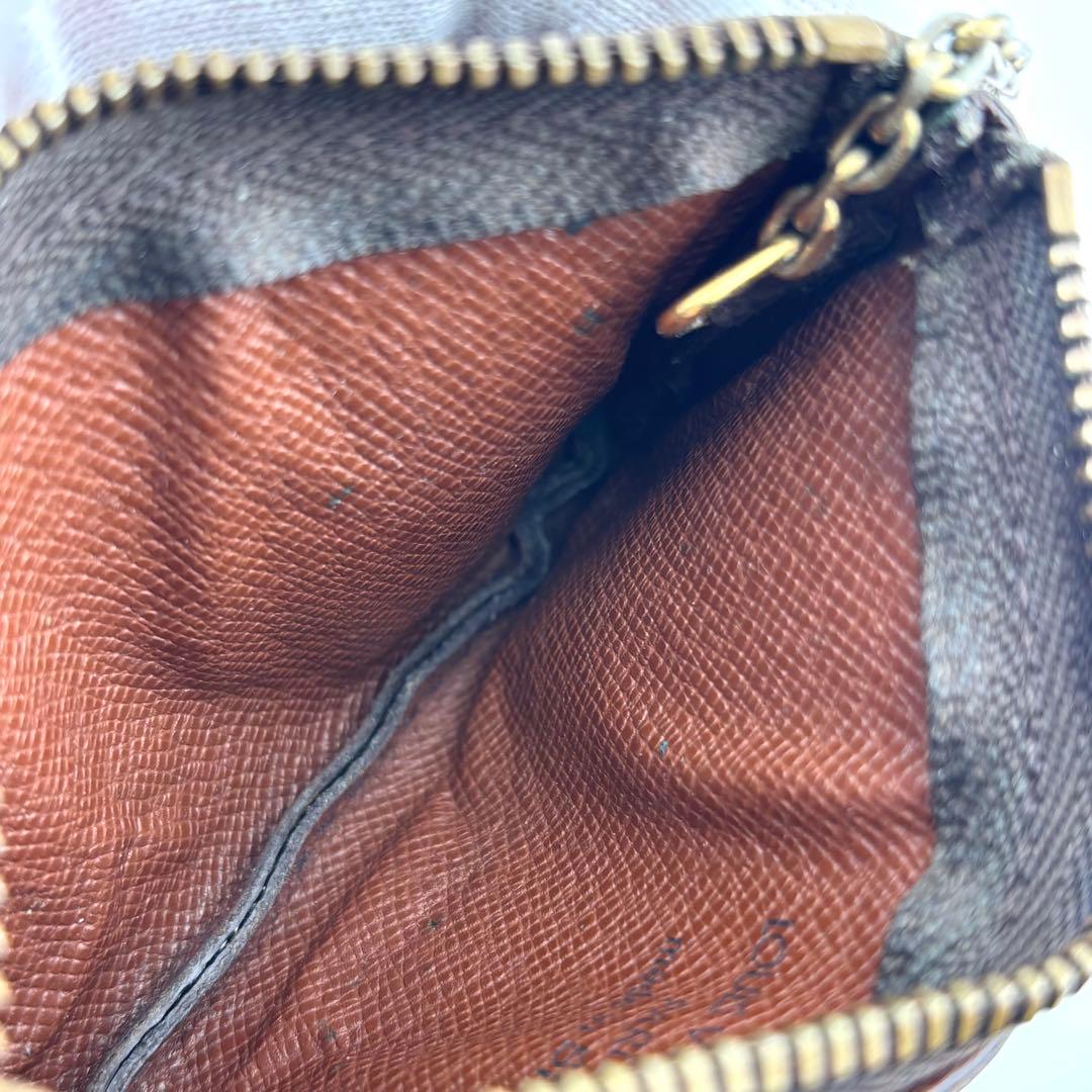 【良品】ルイヴィトン　モノグラム　ポシェット・クレ　ケース　ブラウン