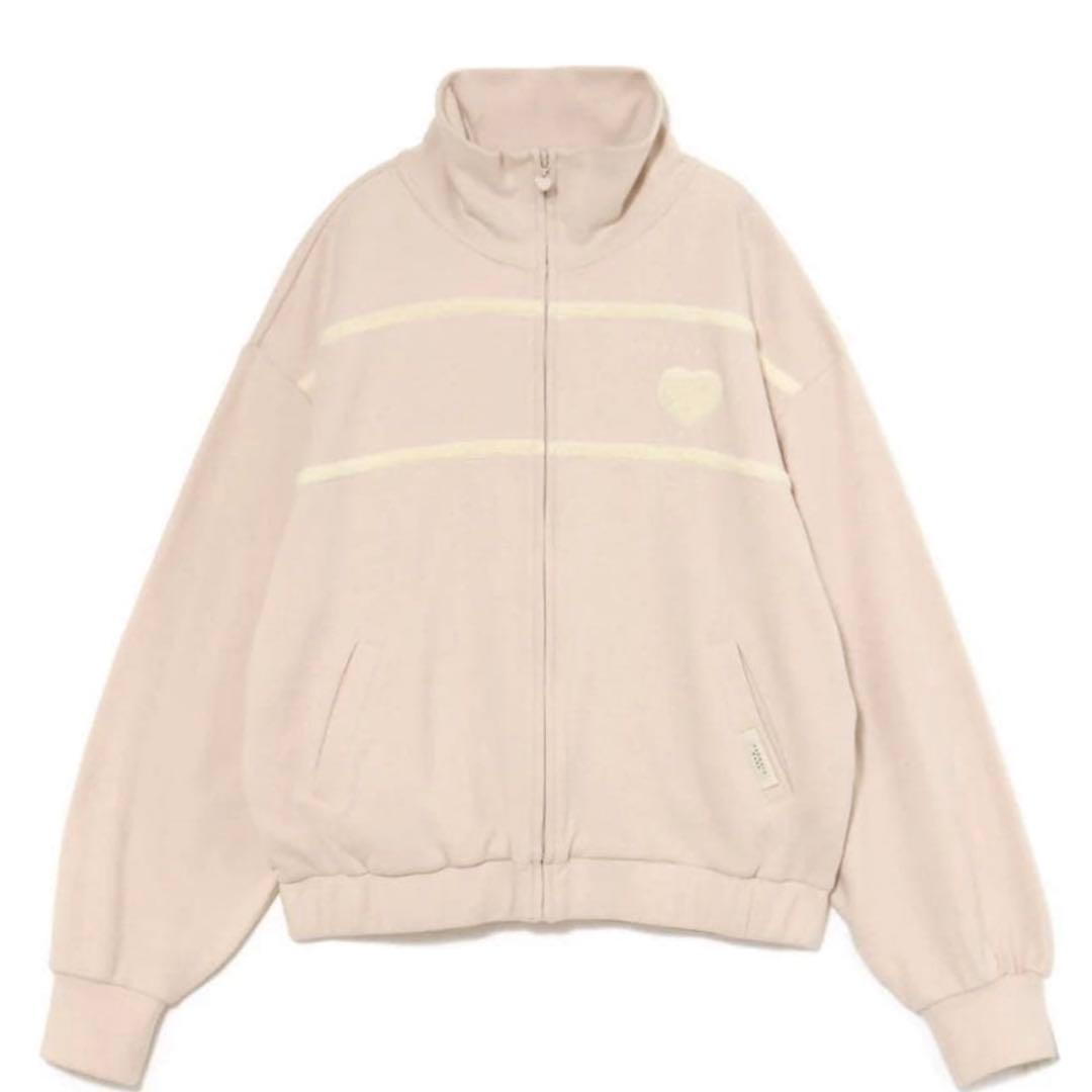 トップス andmary bebe / Milky pile heart zip tops