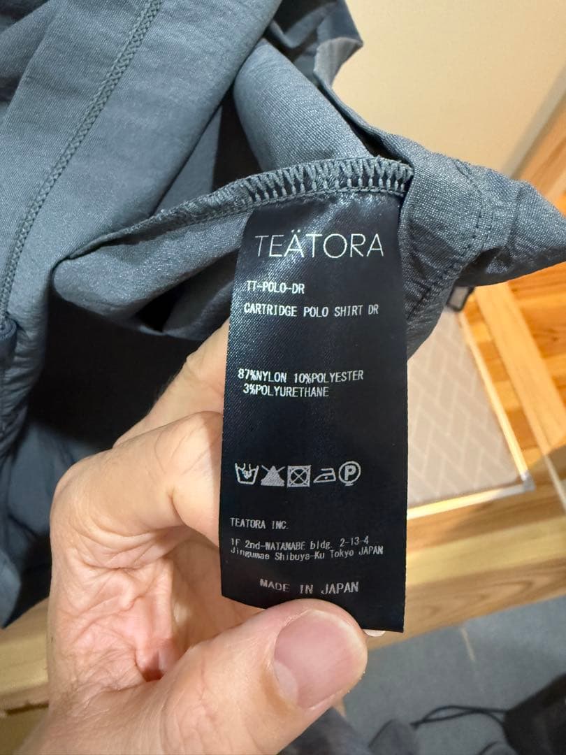 TEATORA CAPSULESNAP POLO SHIRT - DR サイズ2