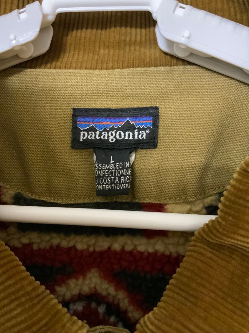 【希少】90’s Patagonia ヌエボレンジコート幾何学柄コスタリカ製　L