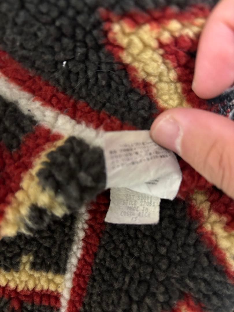 【希少】90’s Patagonia ヌエボレンジコート幾何学柄コスタリカ製　L