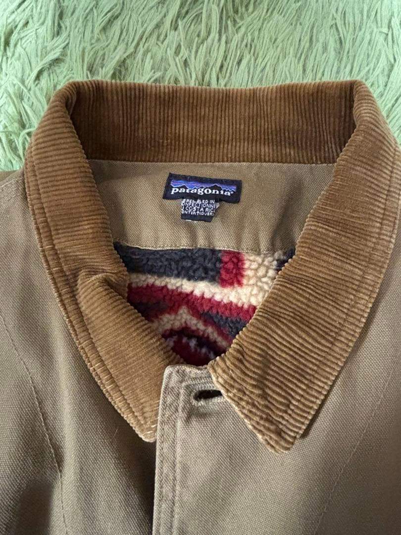 【希少】90’s Patagonia ヌエボレンジコート幾何学柄コスタリカ製　L