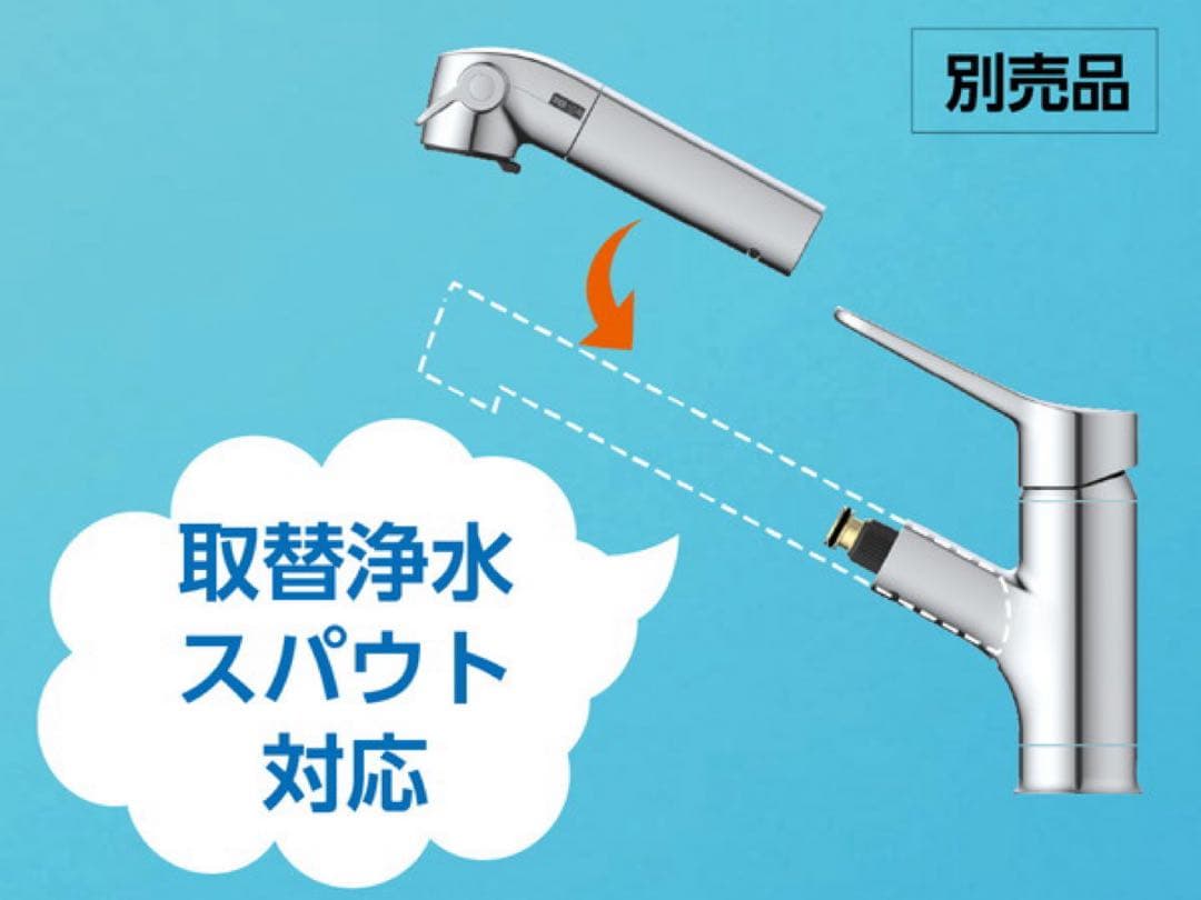 ハンドシャワー対応キッチン水栓