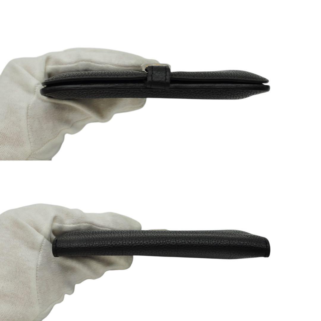 HERMES ドゴン コンパクト ブラック 二つ折り財布 □H刻印