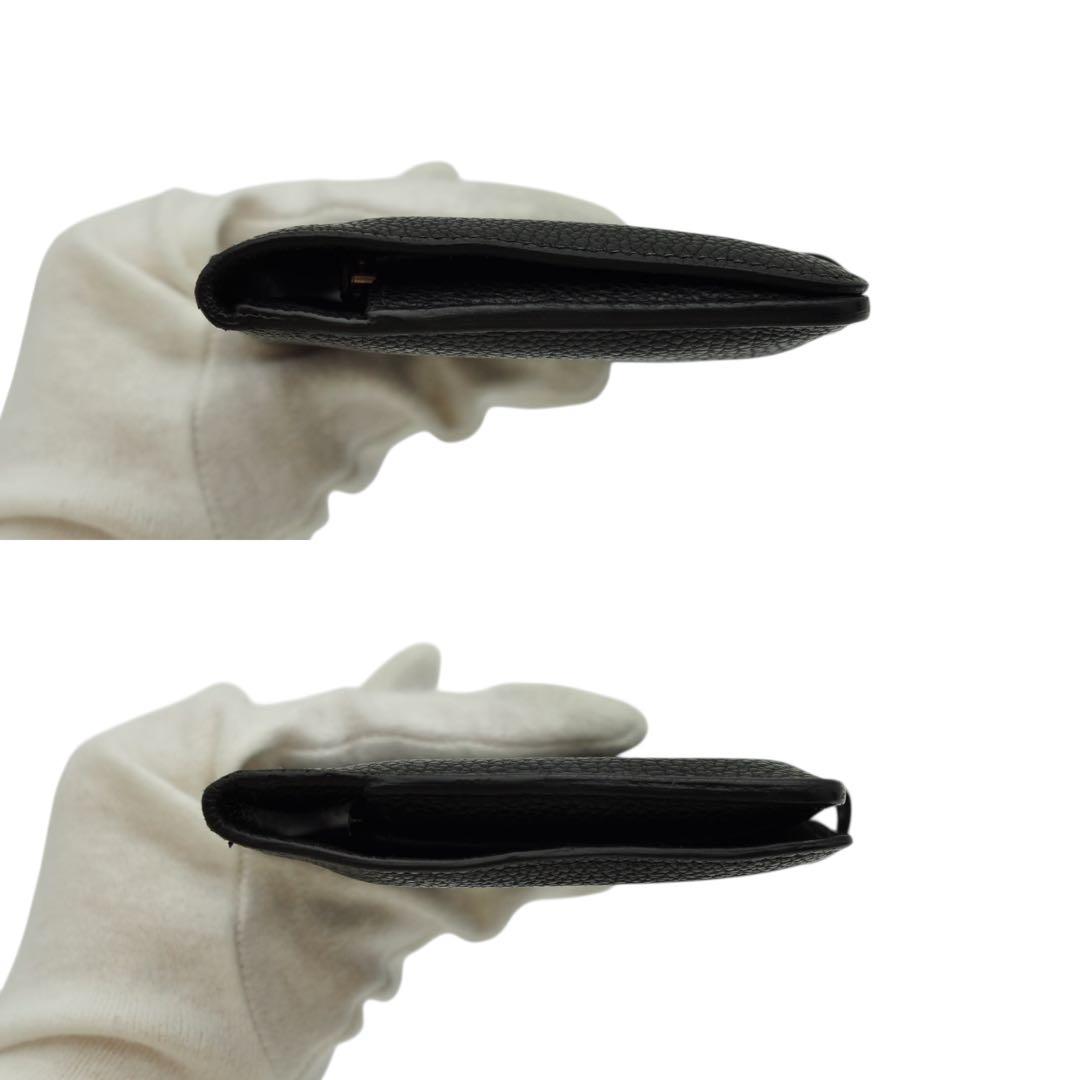 HERMES ドゴン コンパクト ブラック 二つ折り財布 □H刻印