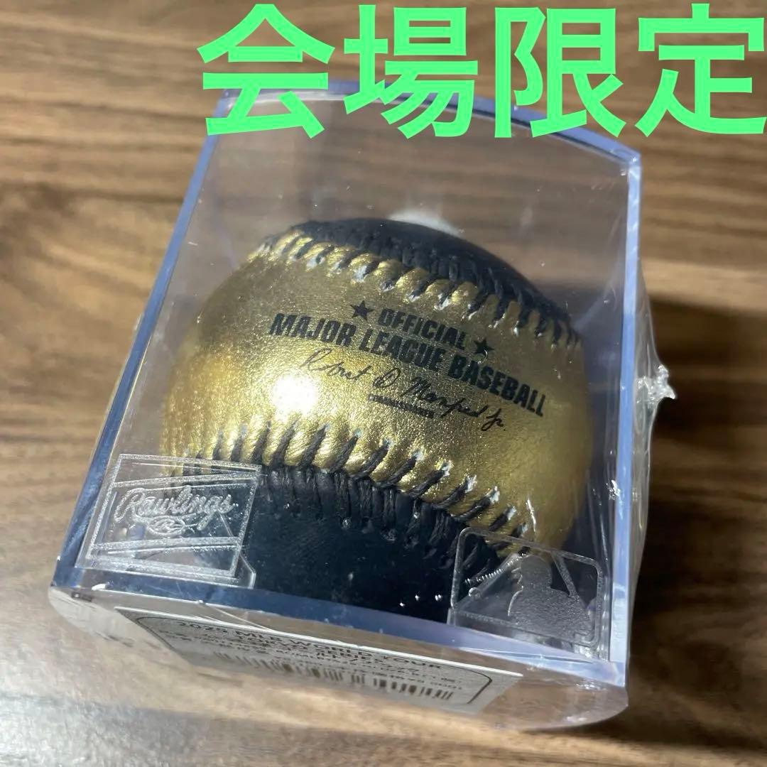 【未開封】MLB 開幕戦 東京シリーズ 公式球 会場限定 ゴールド ブラック
