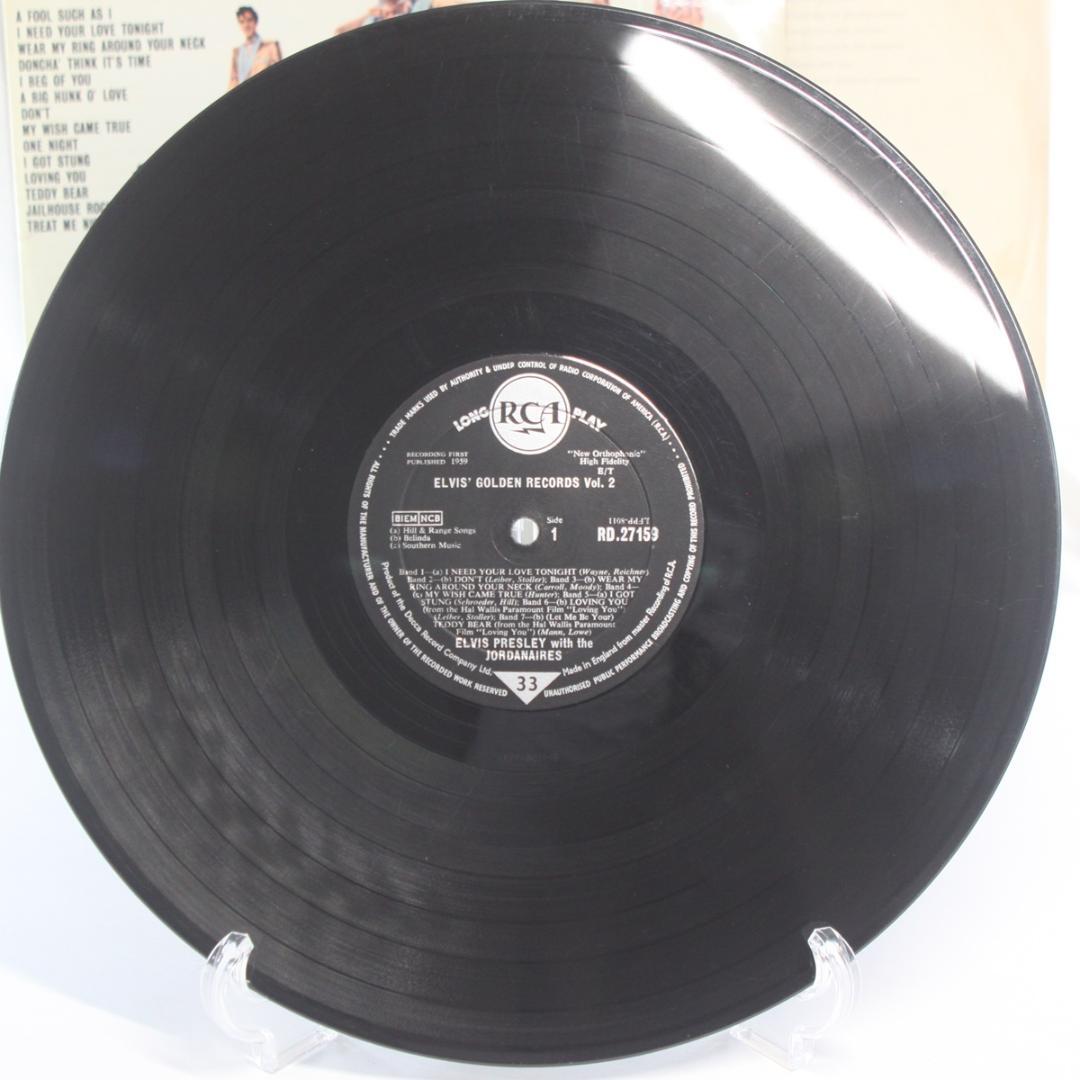 英LP Elvis' Golden Records vol. 2 Presley