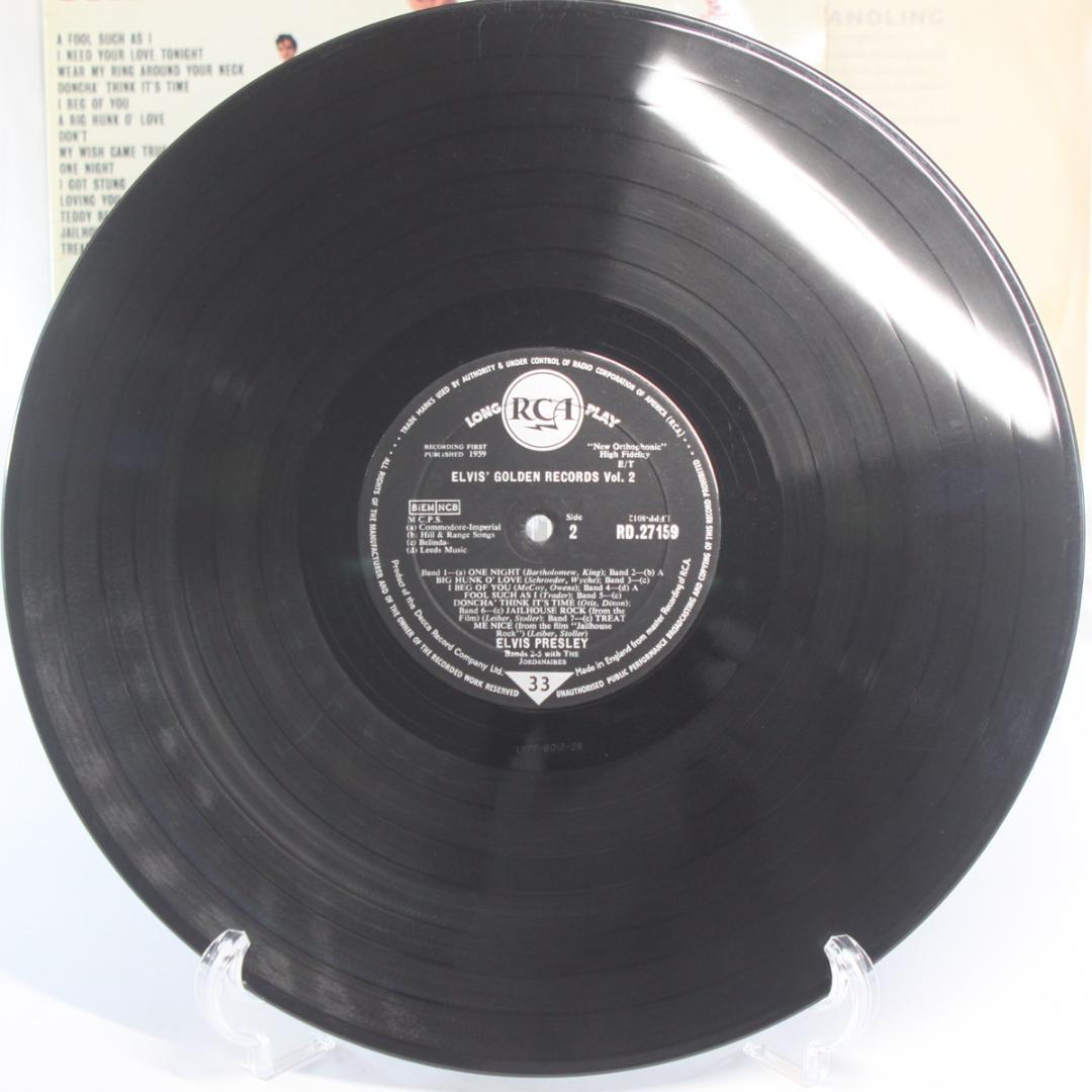 英LP Elvis' Golden Records vol. 2 Presley