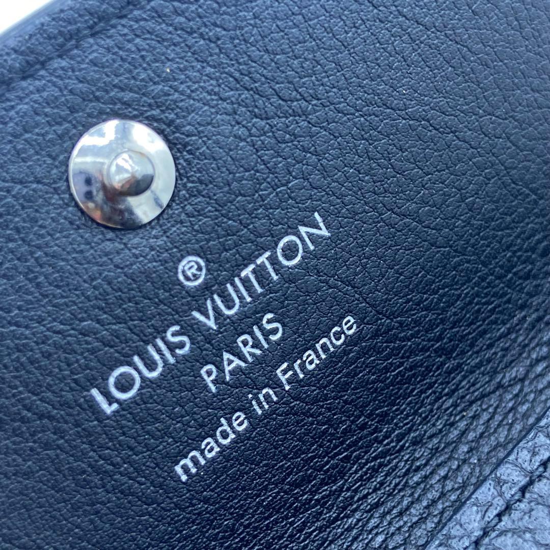 LOUIS VUITTON キーケース モノグラム パンチング ブラック