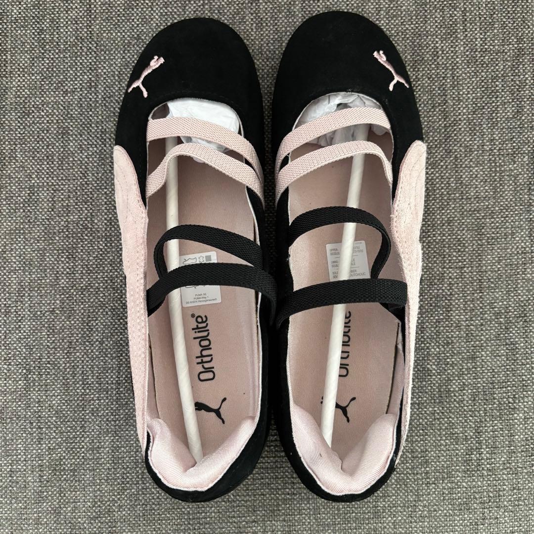 【新品】PUMA スピードキャットバレエ　ブラックピンク　24cm