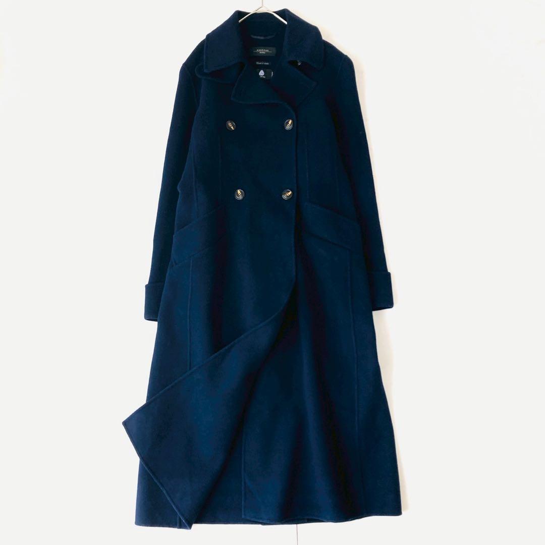 サイズ44✨️マックスマーラ　クチートアマーノ　ダブルブレスト　ロングピーコート