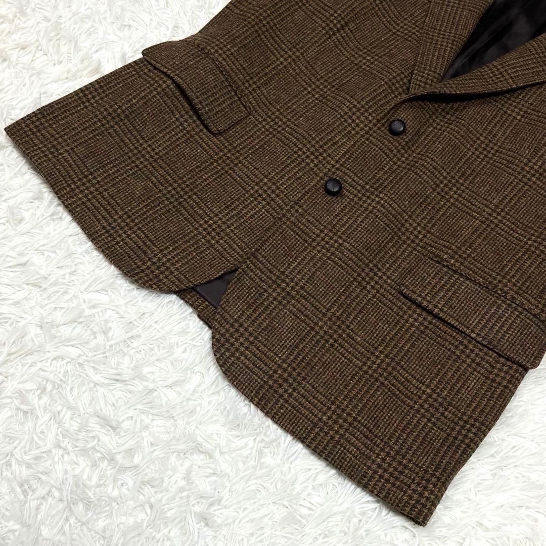 美品✨ブルックスブラザーズ グレンチェックツイードジャケット42 くるみボタン