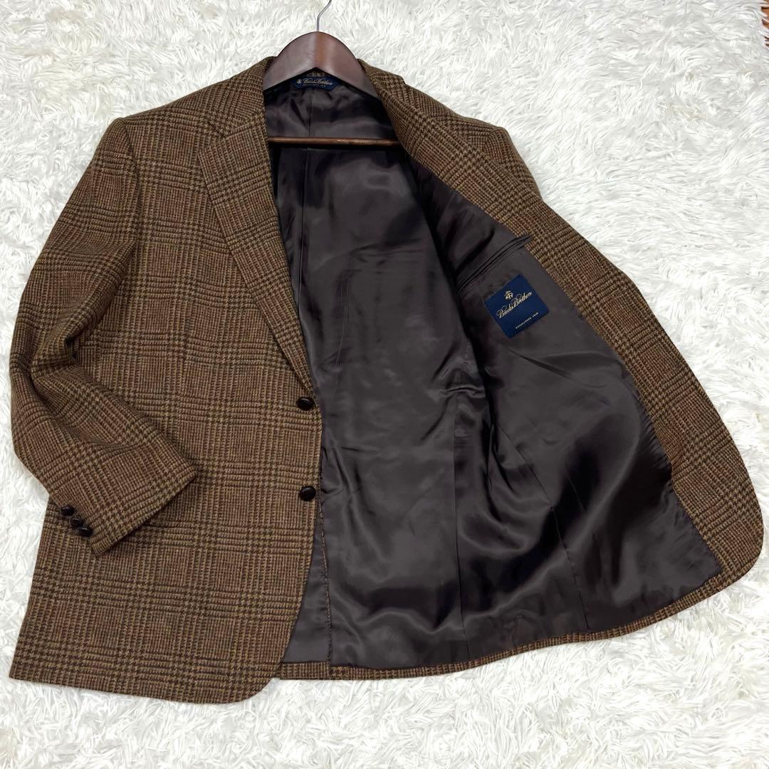 美品✨ブルックスブラザーズ グレンチェックツイードジャケット42 くるみボタン