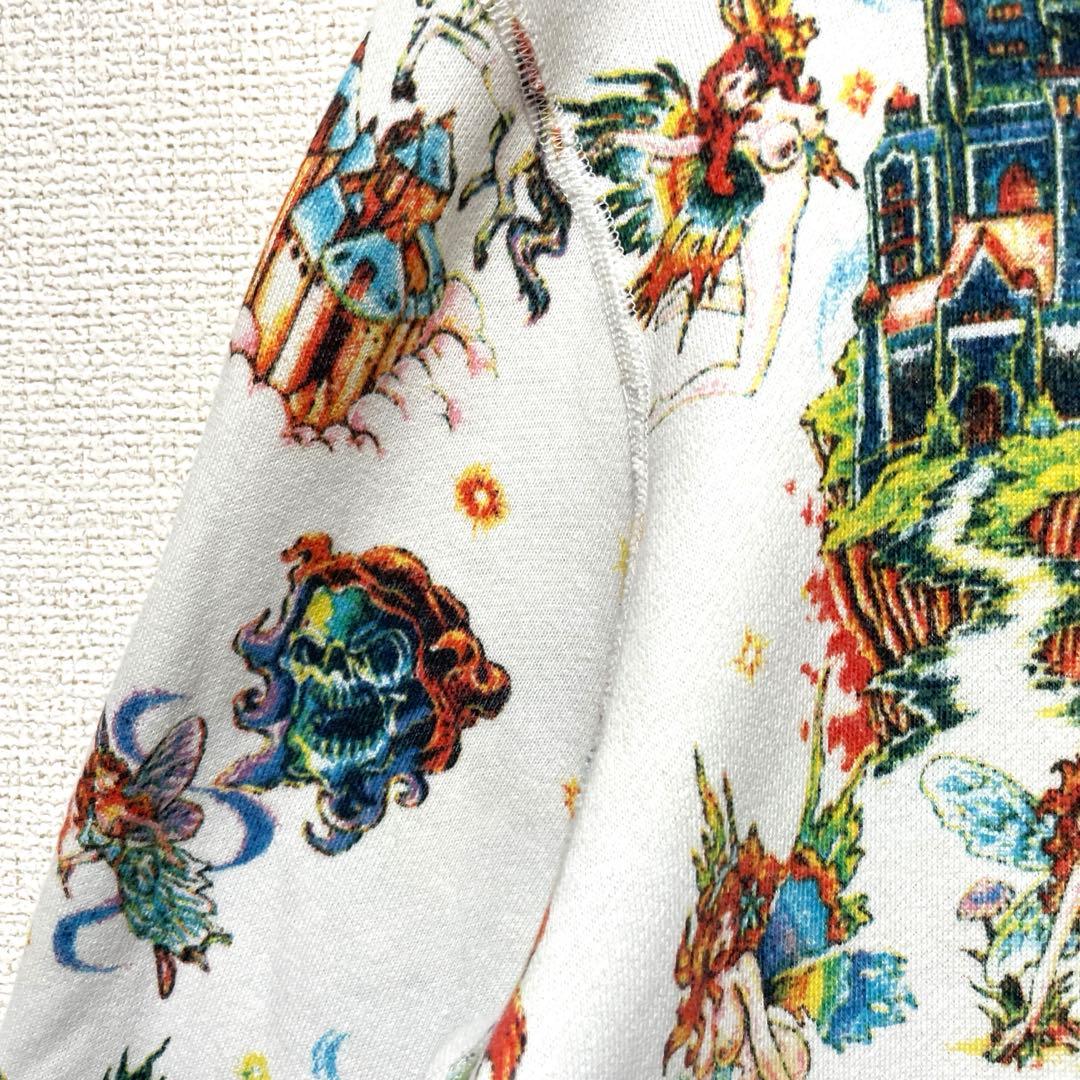 希少 90s ヒステリックグラマー 総柄 ジップアップ スゥェット マーメイド