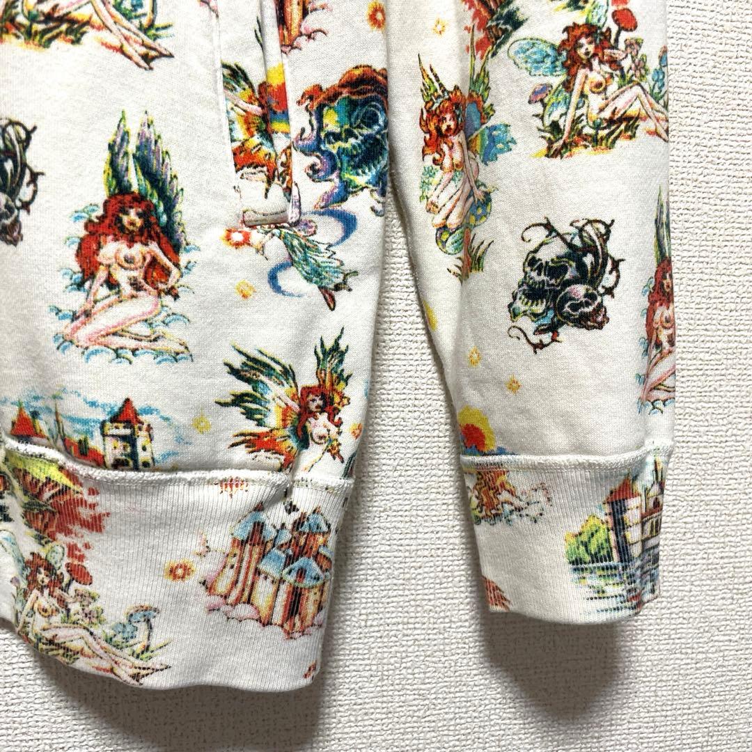 希少 90s ヒステリックグラマー 総柄 ジップアップ スゥェット マーメイド