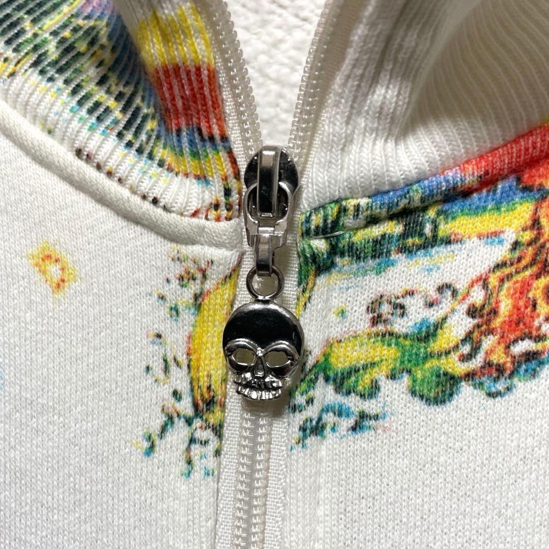 希少 90s ヒステリックグラマー 総柄 ジップアップ スゥェット マーメイド