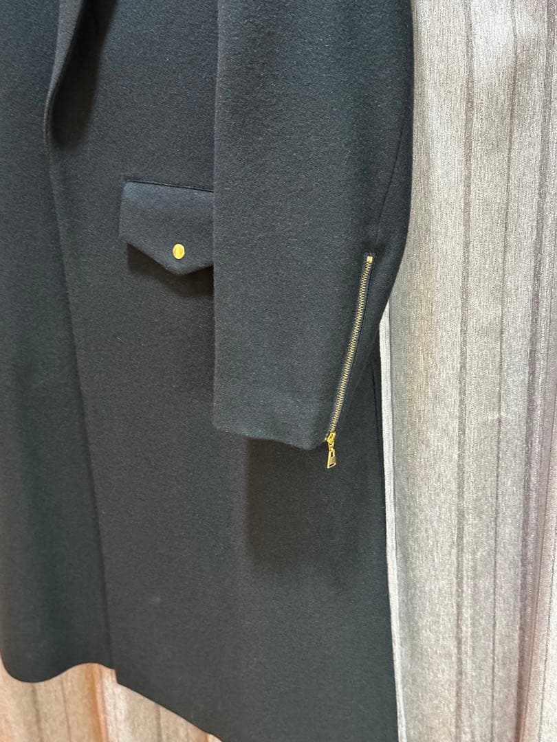 クルニ 18AW ライダース チェスターコート タイロッケンコート　ウール