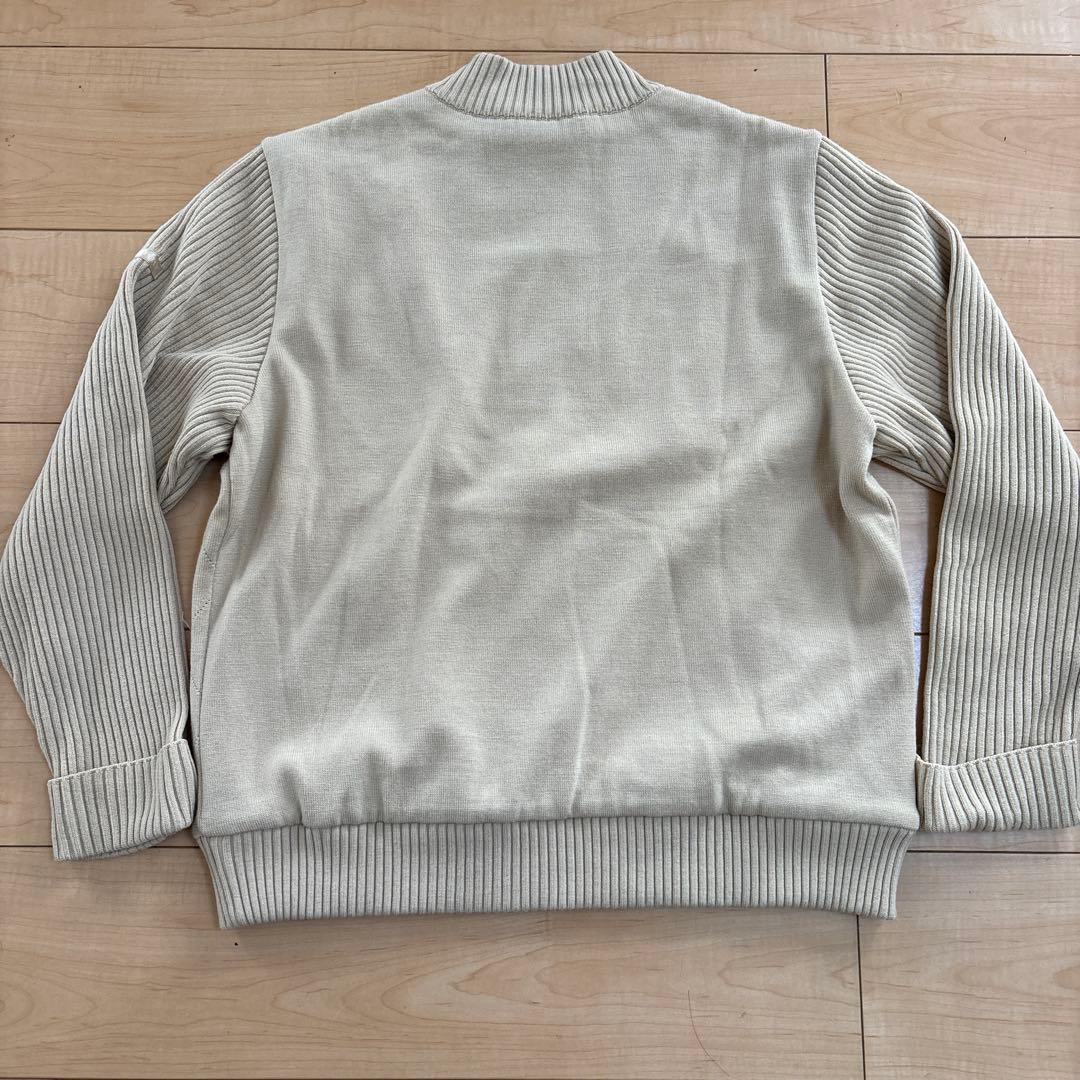 バーバリーゴルフ ニットブルゾン レディースLL ベージュ　日本製