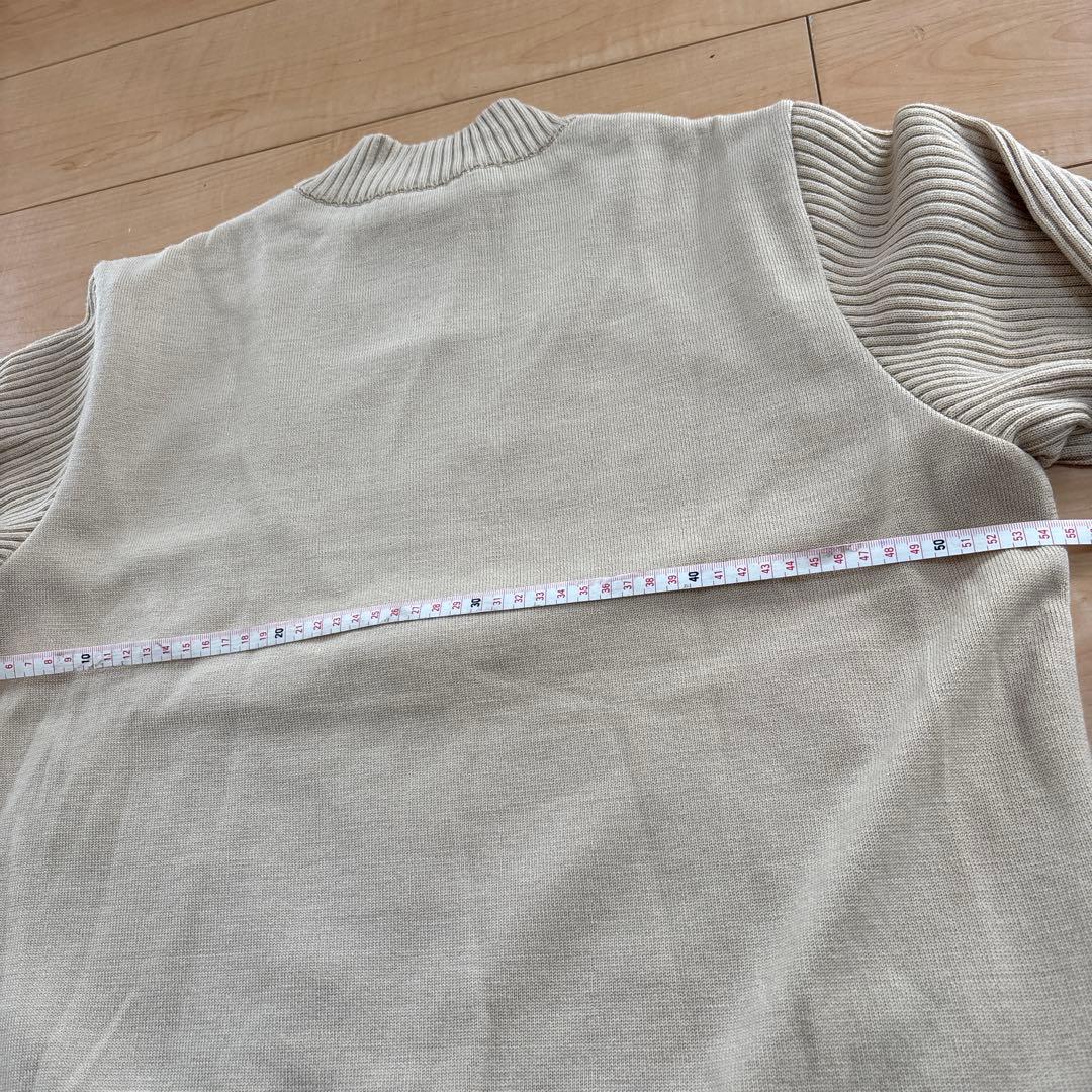 バーバリーゴルフ ニットブルゾン レディースLL ベージュ　日本製